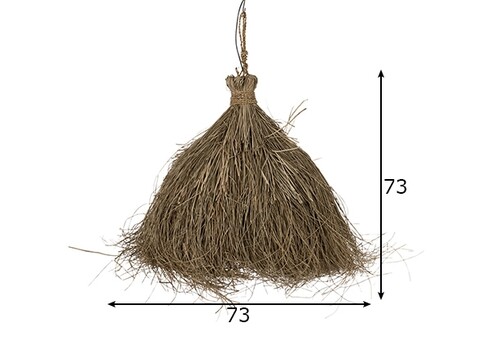 Rippvalgusti PAPUA pruun, 70x70xH68 cm, E27