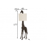 Põrandavalgusti GIRAFFE pruun / valge, 45x49xH177 cm, E27