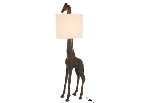 Põrandavalgusti GIRAFFE pruun / valge, 45x49xH177 cm, E27