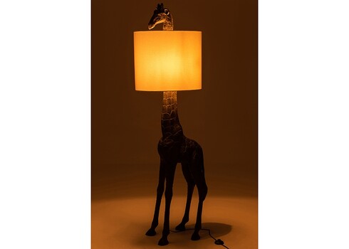 Põrandavalgusti GIRAFFE pruun / valge, 45x49xH177 cm, E27