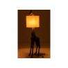 Põrandavalgusti GIRAFFE pruun / valge, 45x49xH177 cm, E27