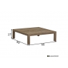 Diivanilaud Olive tiik, 90x90xH27 cm