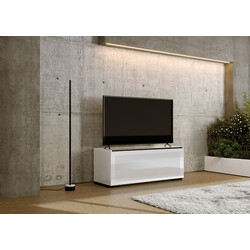 Tv-alus GENOVA valge läige, 125x45xH50 cm