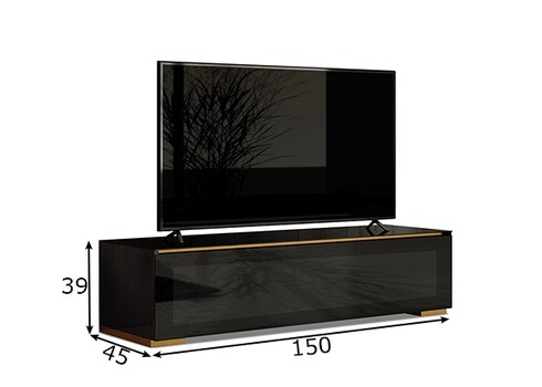 Tv-alus GENOVA must läige, 150x45xH39 cm
