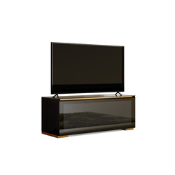 Tv-alus GENOVA must läige, 125x45xH50 cm