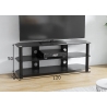 Tv-alus CONSUMER must läige, 120x38xH50 cm
