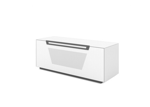 Tv-alus VENTI mattvalge, 125x45xH50 cm