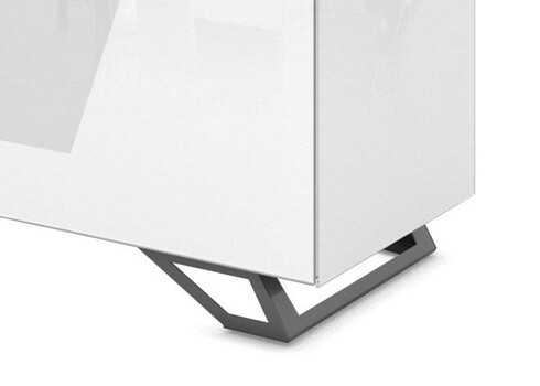 Tv-alus jalgadel VENTI mattvalge, 125x45xH53 cm