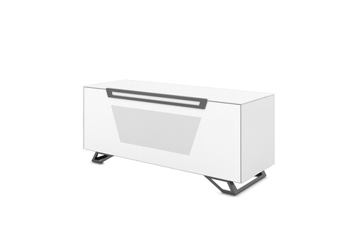 Tv-alus jalgadel VENTI mattvalge, 125x45xH53 cm