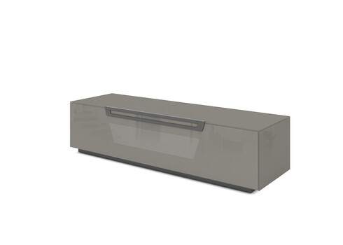 Tv-alus ratastel VENTI hall läige, 150x45xH38 cm