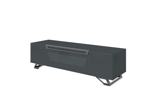 Tv-alus jalgadel VENTI tumehall läige, 150x45xH42 cm