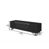 Tv-alus jalgadel VENTI mattmust, 150x45xH42 cm