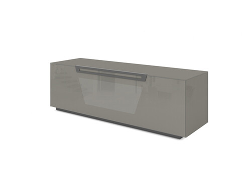 Tv-alus ratastel VENTI hall läige, 150x45xH50 cm