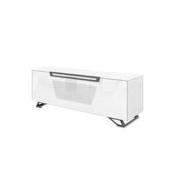 Tv-alus jalgadel VENTI valge läige, 150x45xH53 cm