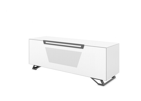 Tv-alus jalgadel VENTI mattvalge, 150x45xH53 cm