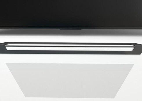 Tv-alus ratastel VENTI mattvalge, 175x45xH50 cm