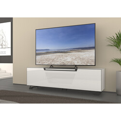 Tv-alus jalgadel VENTI valge läige, 175x45xH53 cm