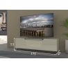 Tv-alus jalgadel VENTI hall läige, 175x45xH53 cm