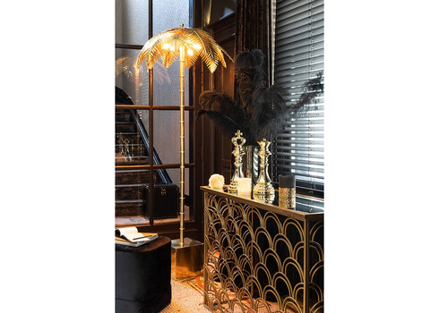 Põrandavalgusti COCO kuldne, 77x77xH210 cm