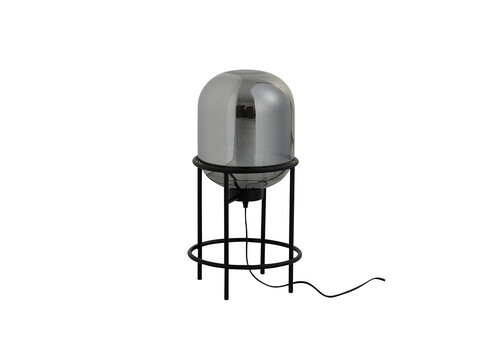 Lauavalgusti SASHA hõbe / must, 27x27xH50 cm, E27