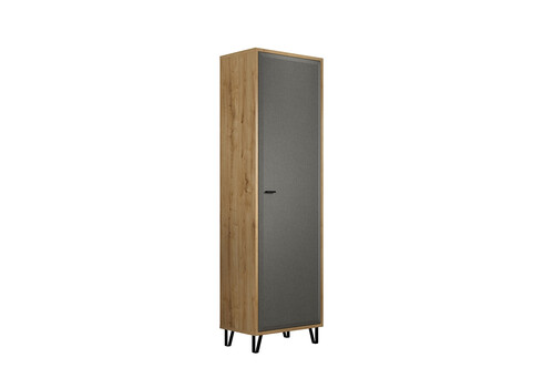 Riidekapp BLANSHE tumehall / tamm, 60x42xH200 cm