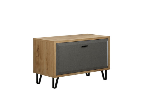 Esikupink BLANSHE tumehall / tamm, 75x42xH51 cm