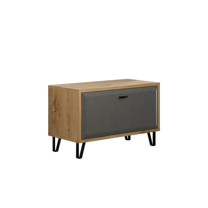 Esikupink BLANSHE tumehall / tamm, 75x42xH51 cm