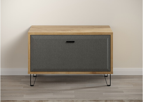 Esikupink BLANSHE tumehall / tamm, 75x42xH51 cm