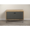 Esikupink BLANSHE tumehall / tamm, 75x42xH51 cm