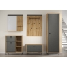 Esikupink BLANSHE tumehall / tamm, 75x42xH51 cm