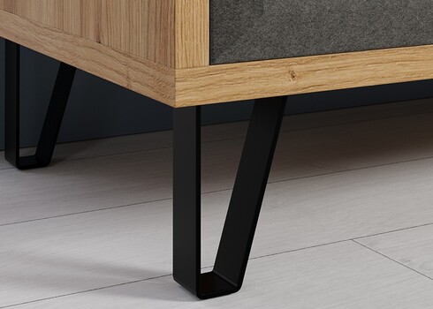 Esikupink BLANSHE tumehall / tamm, 75x42xH51 cm