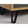 Esikupink BLANSHE tumehall / tamm, 75x42xH51 cm