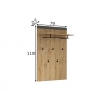 Seinanagi BLANSHE tumehall / tamm, 79x27xH110 cm