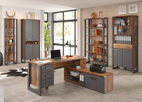 Riiul PRIME tumehall / puit, 109x35xH213 cm