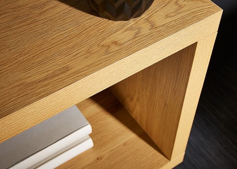 Riiul SNAKE tamm / must, 120x35xH165 cm