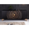 Kummut SUNSET must / kuldne, 177x45xH77 cm