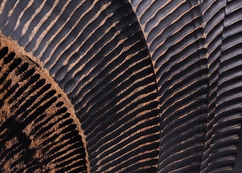 Kummut SUNSET must / kuldne, 177x45xH77 cm