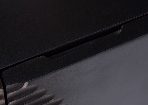 Kummut SUNSET must / kuldne, 177x45xH77 cm