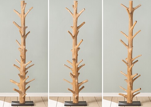 Riidenagi TREE pruun, 35x35xH170 cm