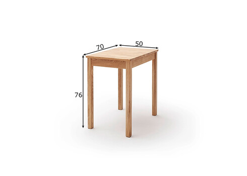 Laud ALFONS tamm, 50x70xH76 cm