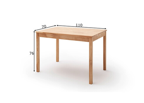 Laud ALFONS tamm, 110x70xH76 cm