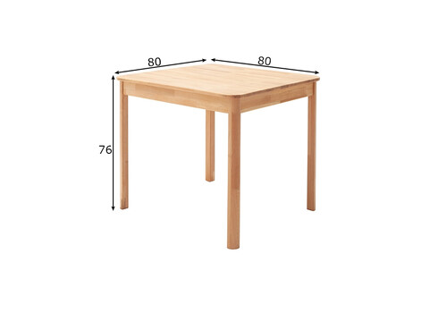 Söögilaud OSKAR pöök, 80x80xH76 cm