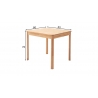 Söögilaud OSKAR pöök, 80x80xH76 cm