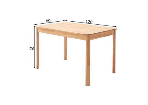 Söögilaud OSKAR pöök, 120x80xH76 cm