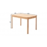 Söögilaud OSKAR pöök, 120x80xH76 cm