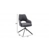 Tool BANGOR antratsiit, 57x66xH89 cm, 2 tk