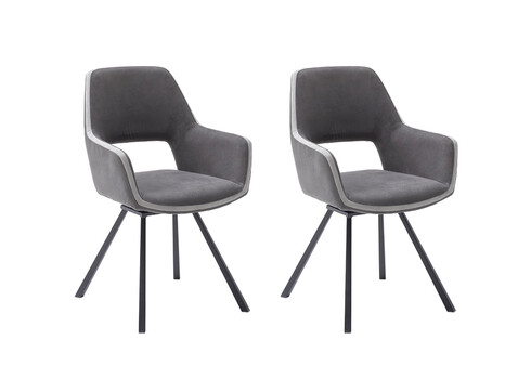 Käetugedega tool BAYONNE hall, 58x60xH90 cm, 2 tk