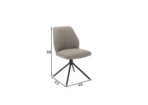 Tool PEMBA pruun, 49x63xH88 cm, 2 tk