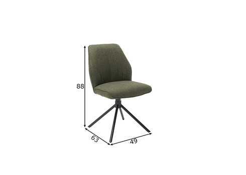 Tool PEMBA roheline, 49x63xH88 cm, 2 tk