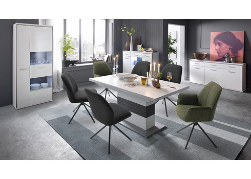 Käetugedega tool PEMBA antratsiit, 59x63xH88 cm